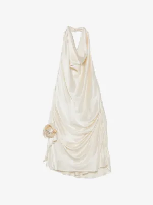 designer party dresses Glitter Sleeveless Splitfront Evening Maxi Dress Wedding Party Dress Crafted from smooth satin The Weaverly Party Dress White