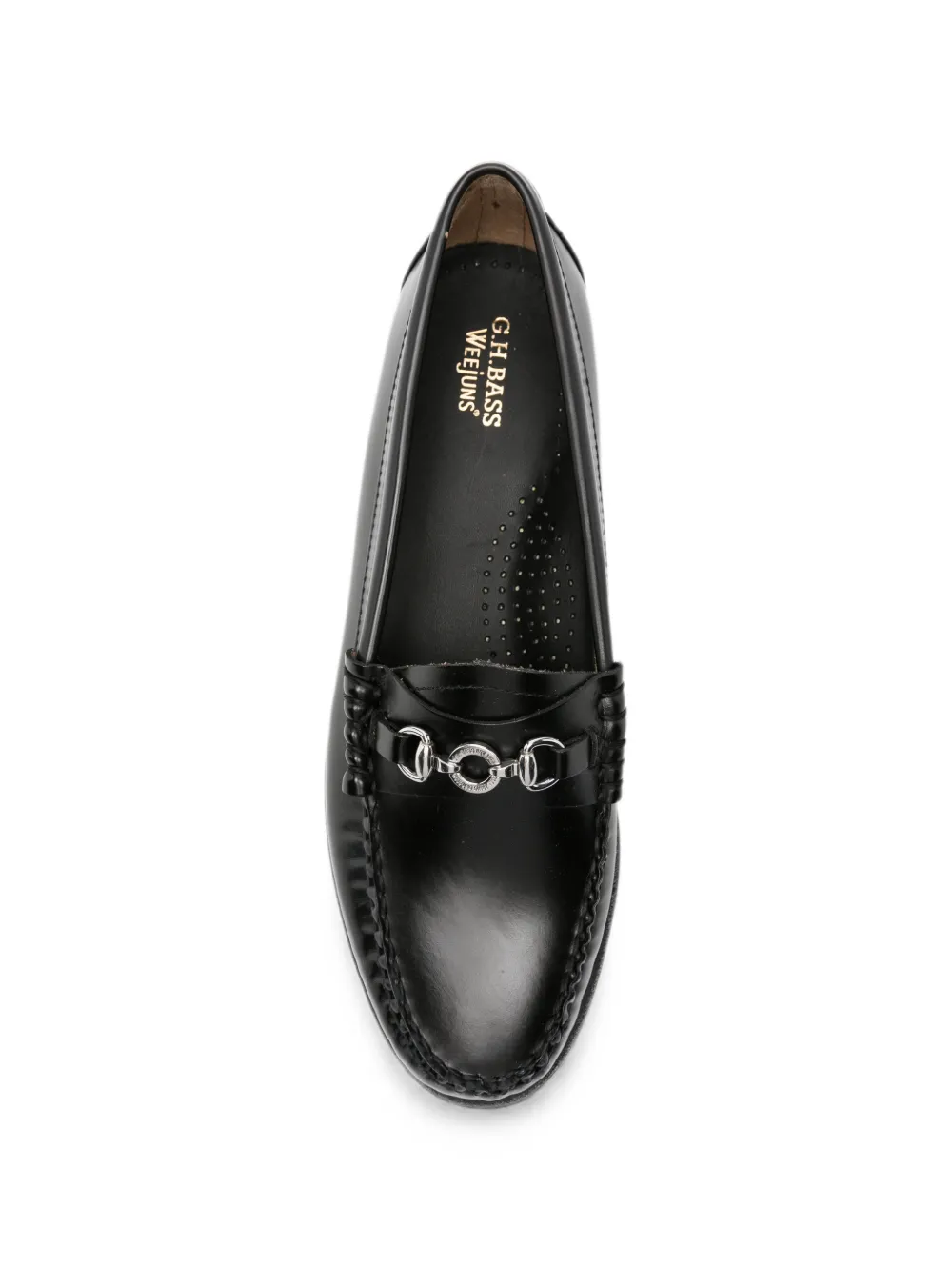 G.H.Bass Lianna horsebit leather loafers Zwart