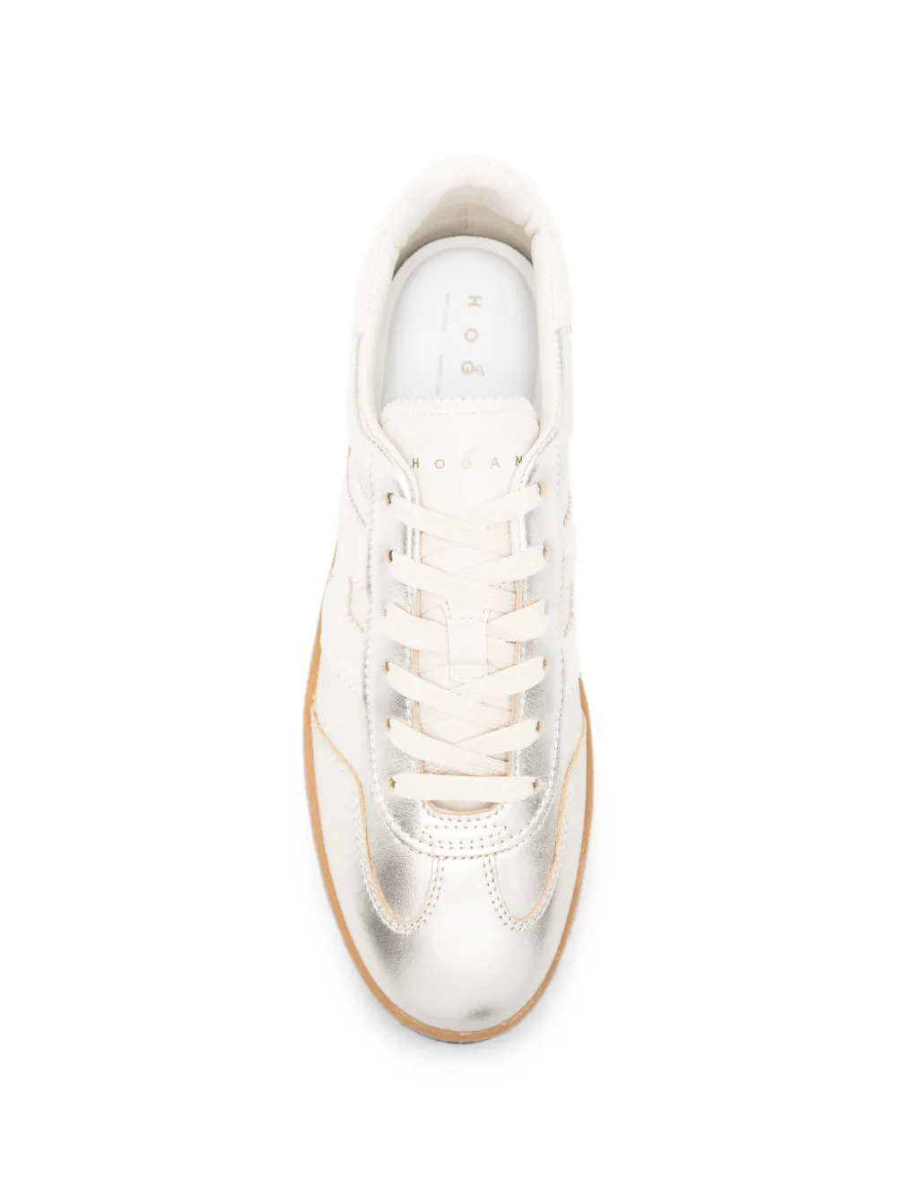 Hogan H698 metallic-effect sneakers Zilver