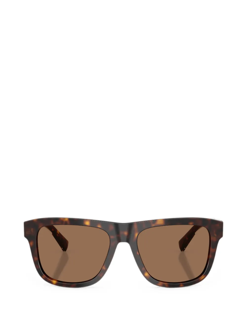 Dolce & Gabbana Eyewear tortoiseshell-effect square-frame sunglasses - Marrone
