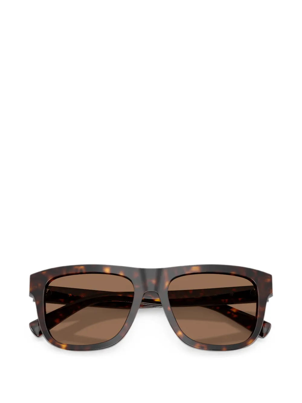 Dolce & Gabbana Eyewear Zonnebril met vierkant montuur en schildpadschild design Bruin