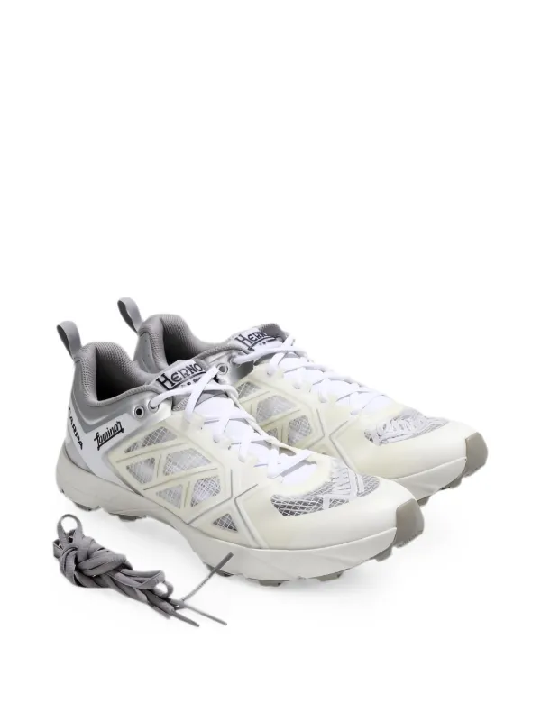 Herno Laminar Panelled Sneakers in White