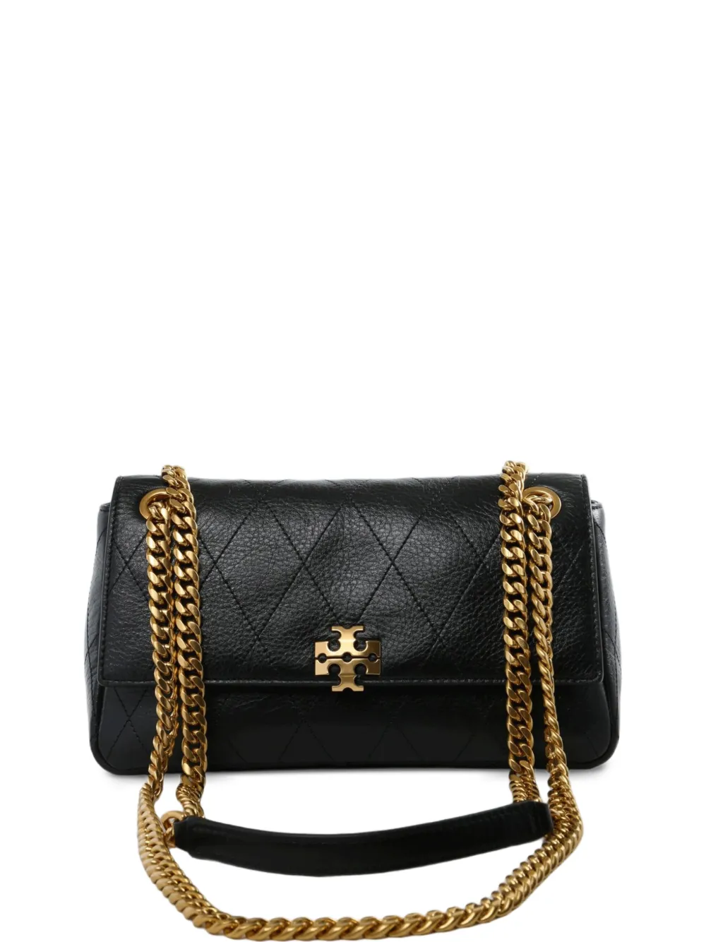Tory Burch small Charlie quilted leather shoulder bag - Nero