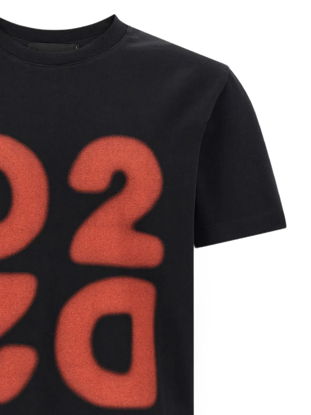 DSQUARED2 D2 upside down cool-fit T-shirt Zwart