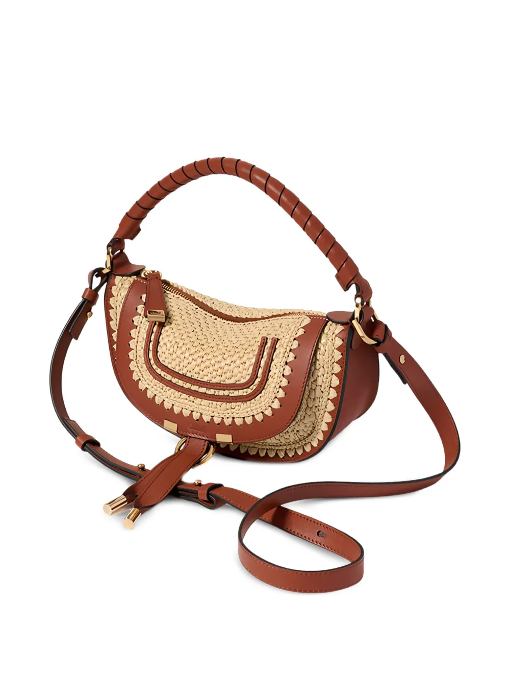 Chloé Marcie kleine shopper Bruin
