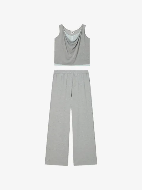 b+ab conjunto de pantalones y top drapeado