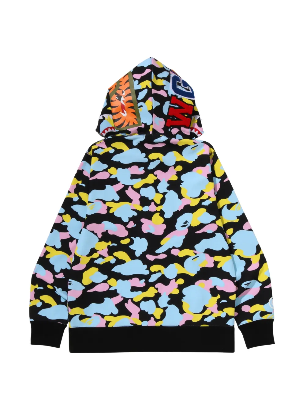 A BATHING APE Hoodie met rits Zwart