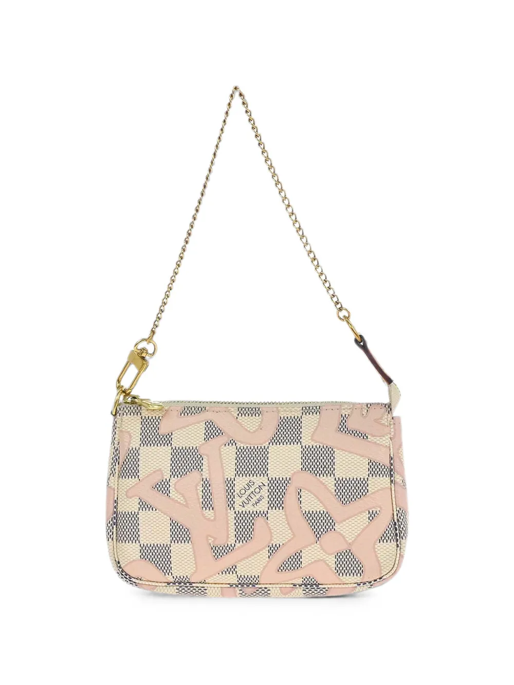 Louis Vuitton Pre-Owned 2017 Mini Pochette Damier Azur Tahitienne shoulder bag - White