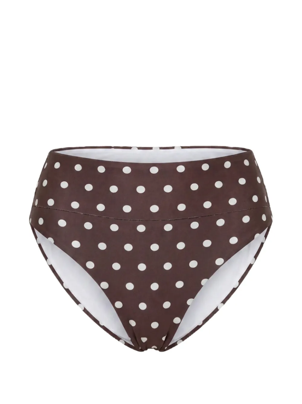 Nicholas Nerea bottom - espresso ivory polka dot - Braun
