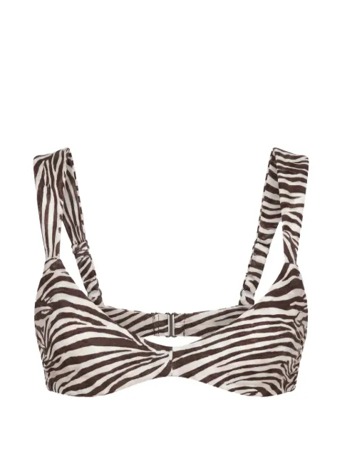 Nicholas Bridget balconette top - graphic zebra