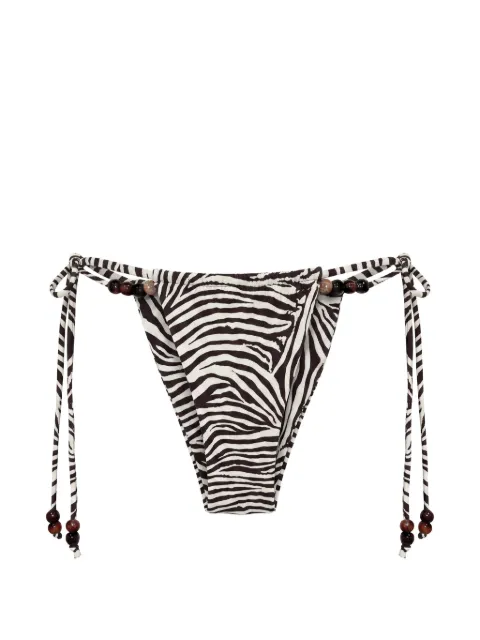 Nicholas Leni bikini bottoms - graphic zebra