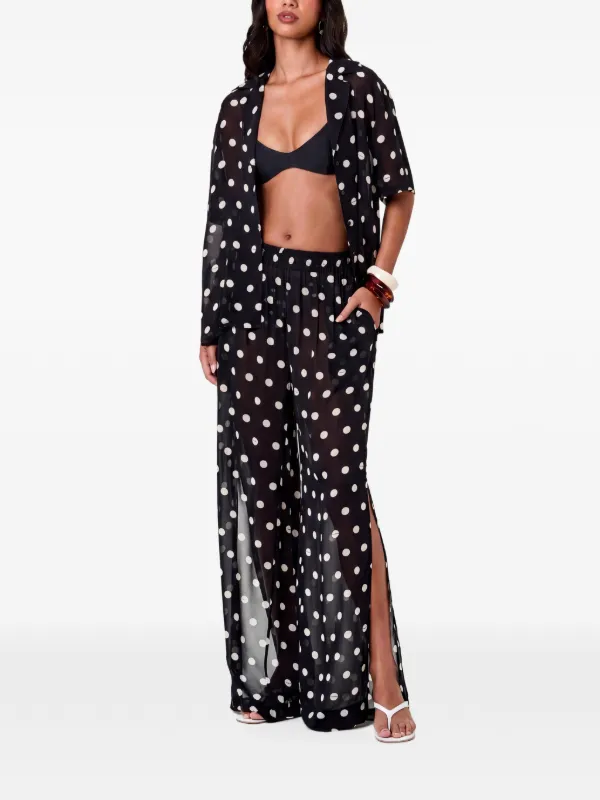 Nicholas Lise Pants - Black Ivory Polka Dot | Black | FARFETCH