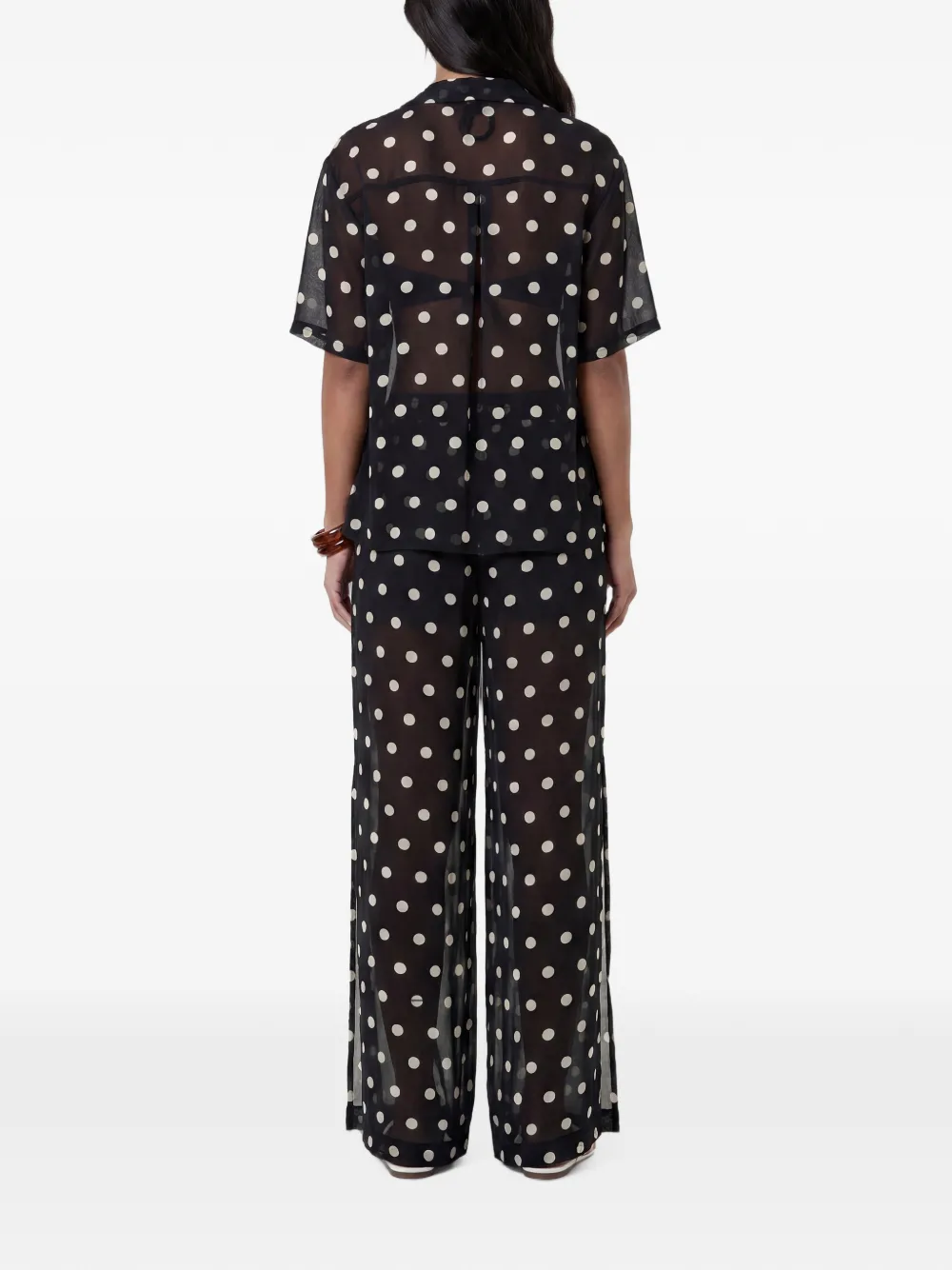 Nicholas Lise Pants - Black Ivory Polka Dot | Black | FARFETCH