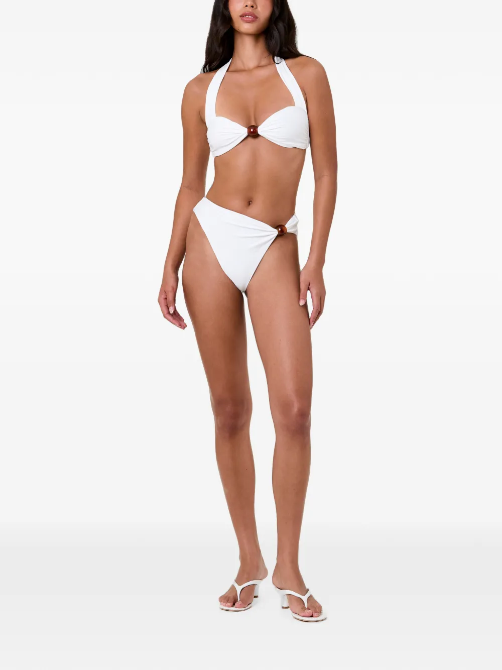  Nicholas Salina Bikini Bottoms - Ivory - Blanco 