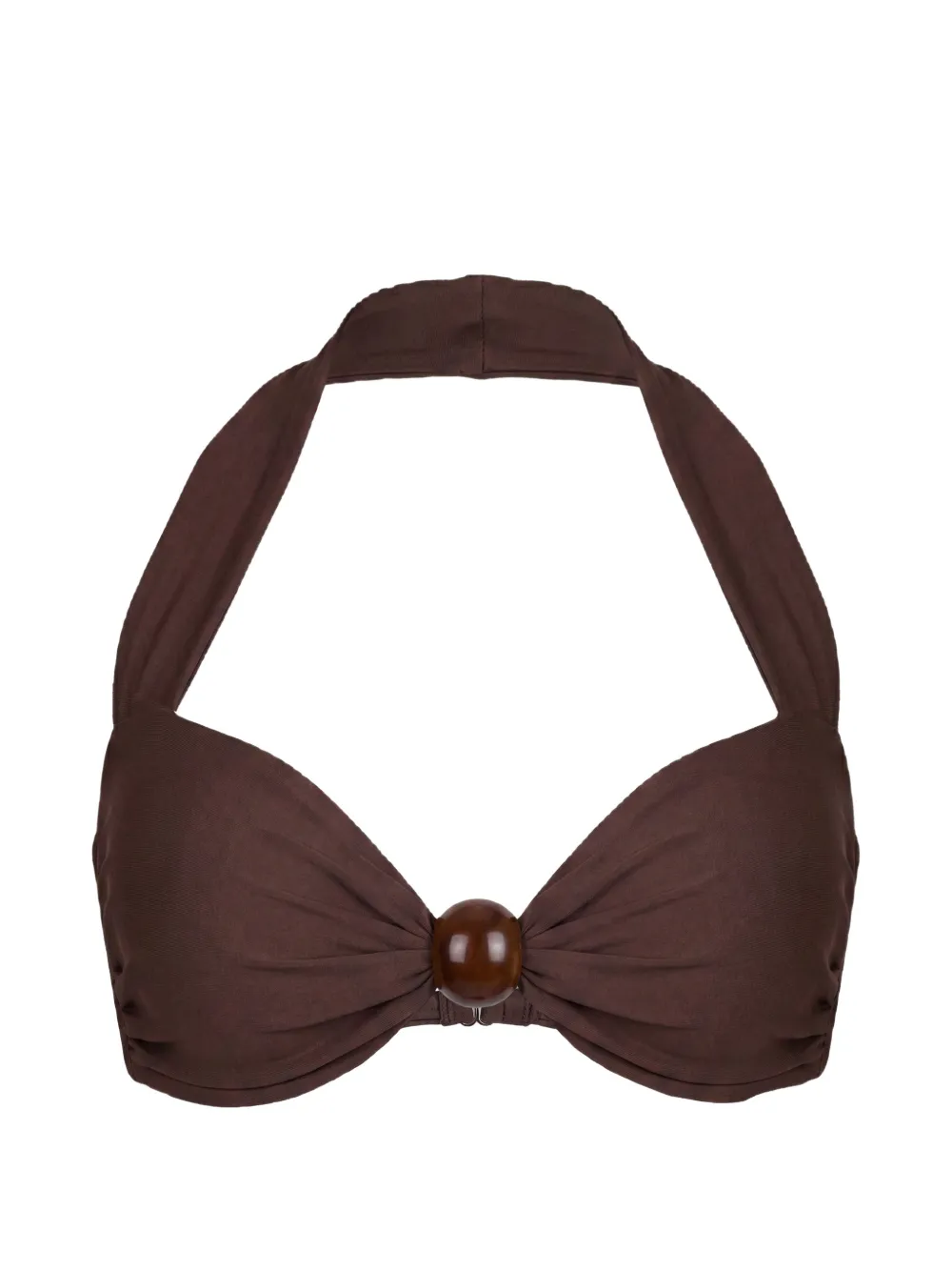 Nicholas Sirena halter bikini top - espresso - Marrone
