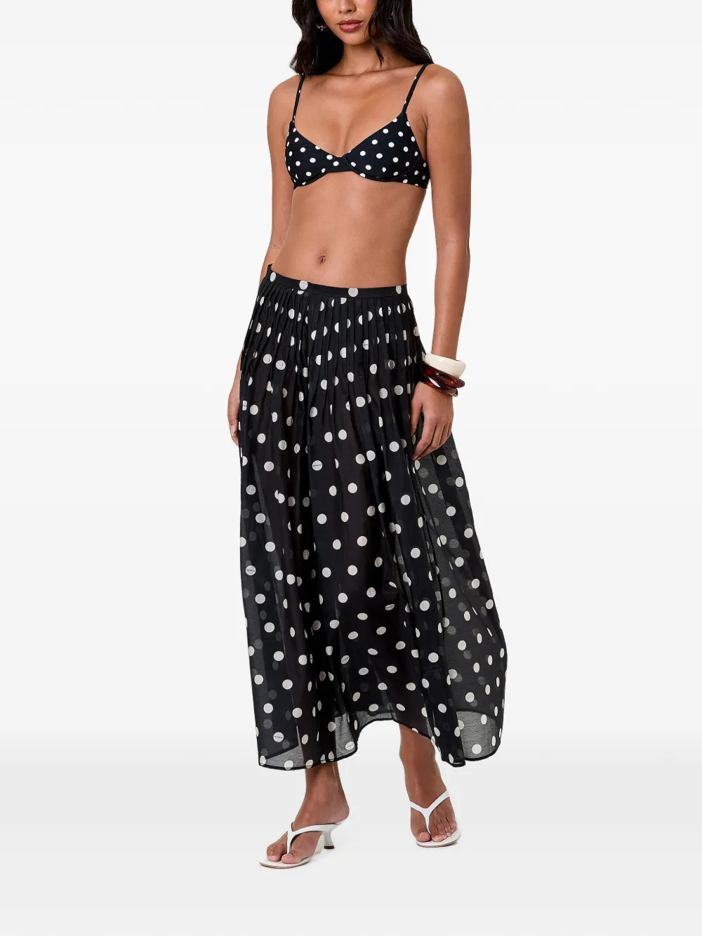  Nicholas Marit Midi Skirt - Negro 