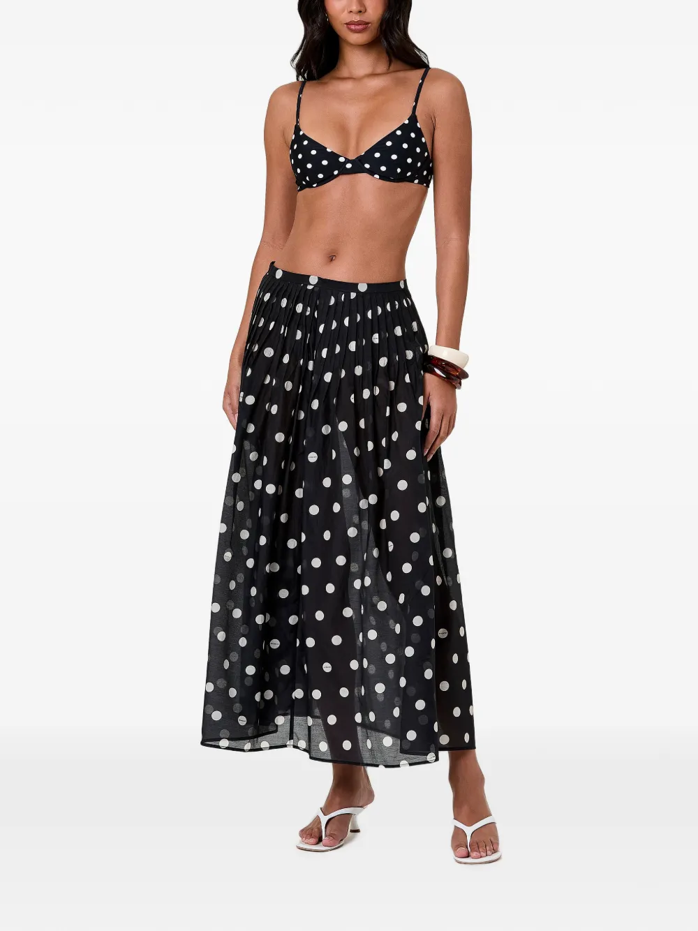  Nicholas Marit Midi Skirt - Negro 