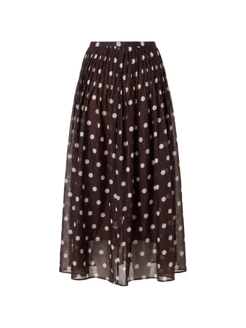 Nicholas Marit skirt espresso ivory polka-dot