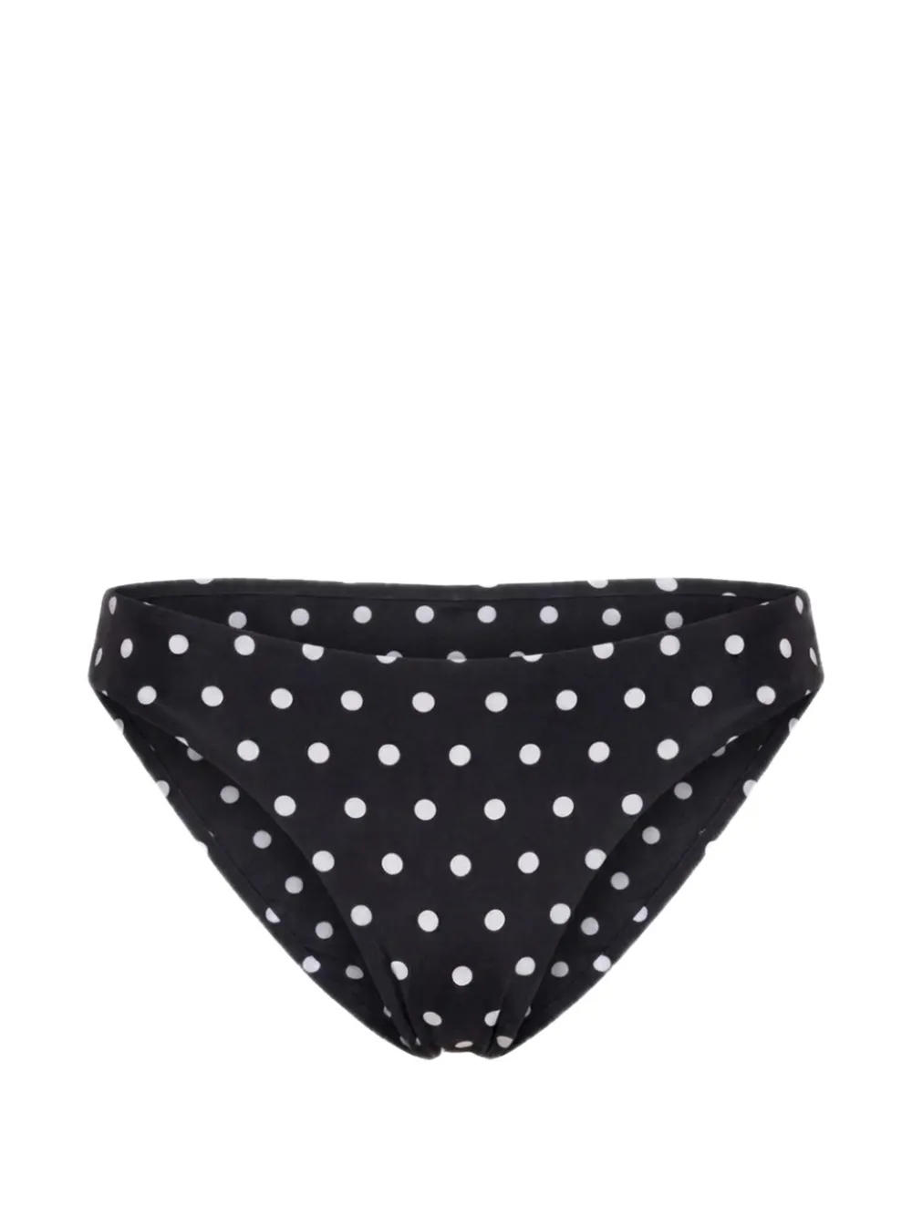 Nicholas Mira bikini bottom - black ivory polka dot - Nero