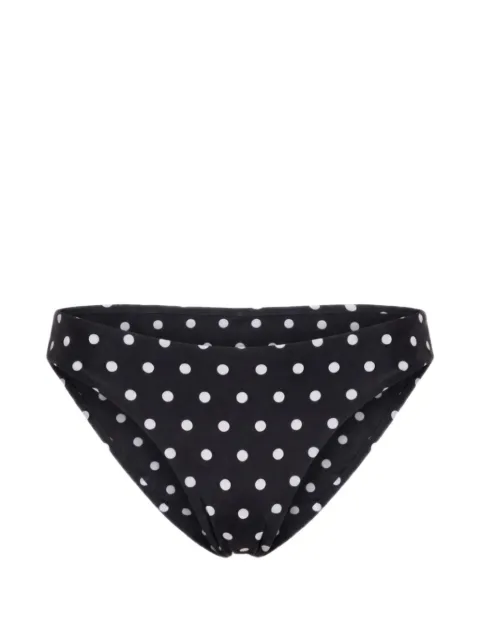 Nicholas bas de bikini Mira - pois noirs et ivoire