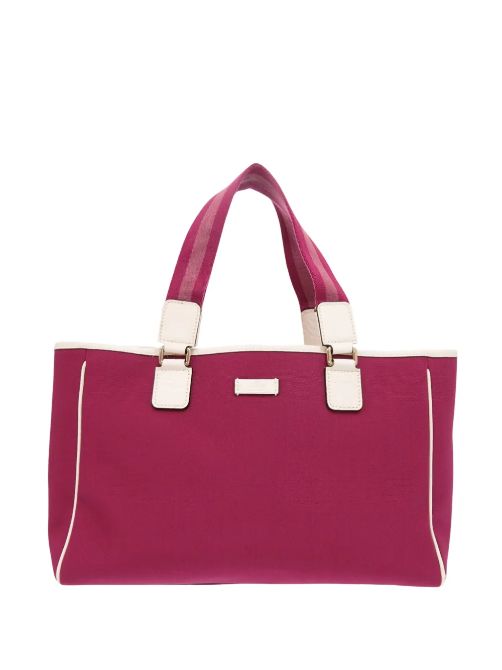 Gucci Pre-Owned 2000-2015 Canvas Web tote bag - Rosa