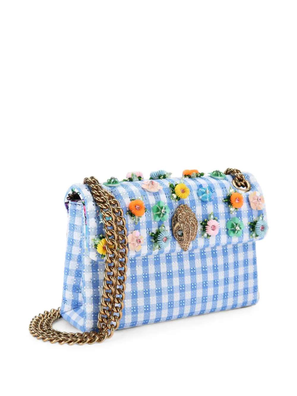 Kurt Geiger London Kensington Flower mini-tas Blauw