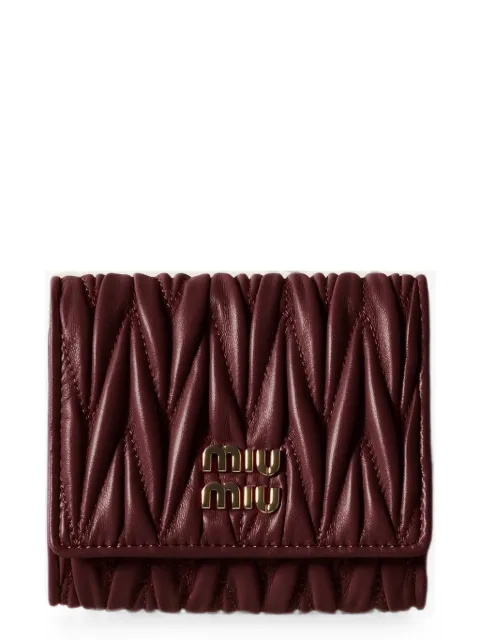 Miu Miu Matelassé leather wallet