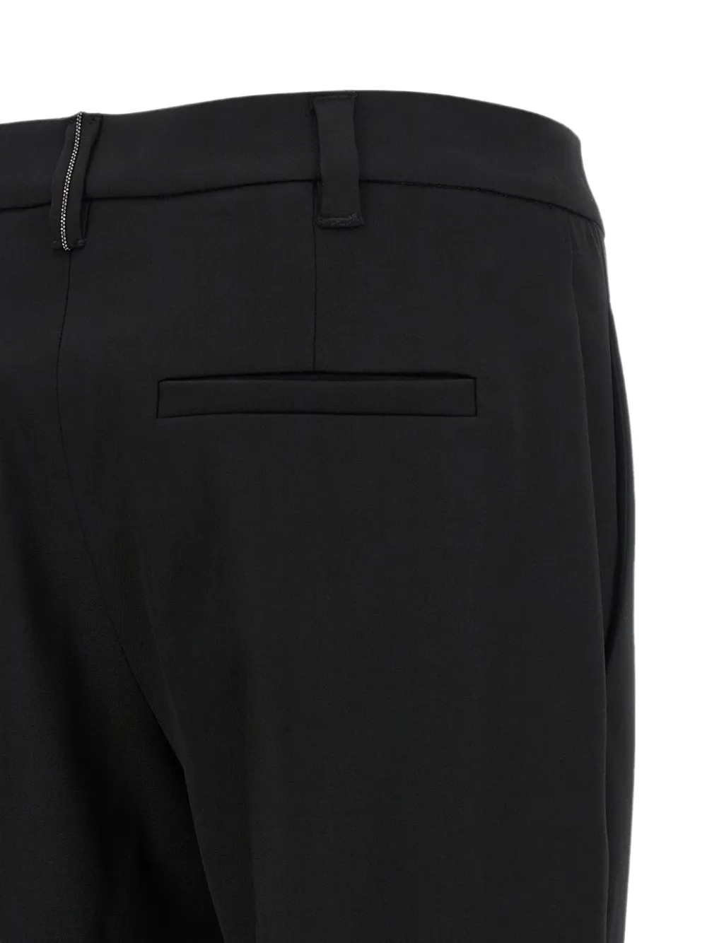 Brunello Cucinelli Monile broek met toelopende pijpen Zwart