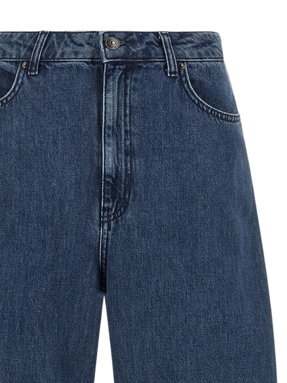 ROTATE BIRGER CHRISTENSEN Gedrapeerde Barrel palazzo jeans Blauw