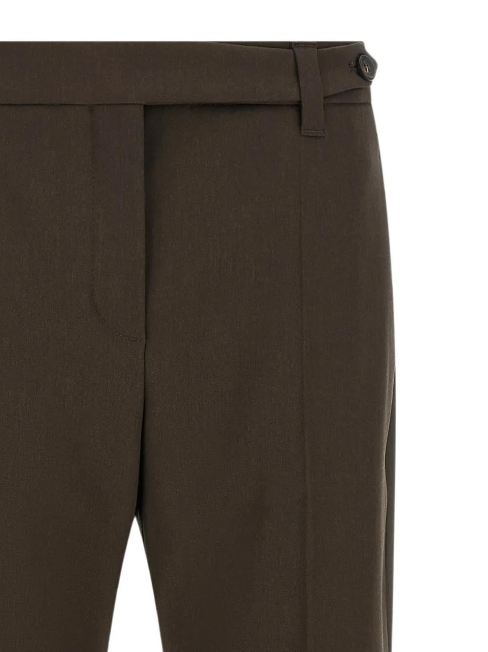 Brunello Cucinelli Monile broek met toelopende pijpen Bruin