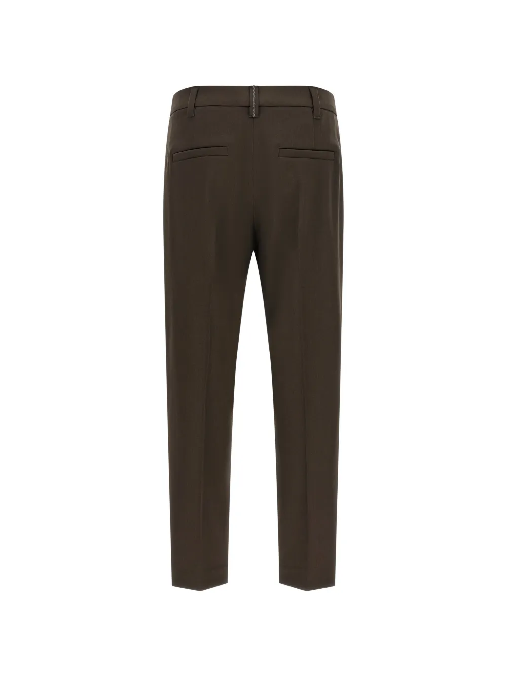 Brunello Cucinelli Monile broek met toelopende pijpen Bruin