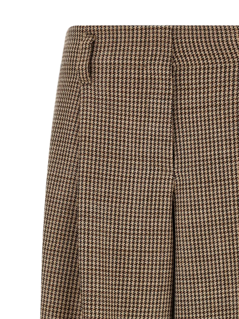 Brunello Cucinelli Geruite pantalon Bruin