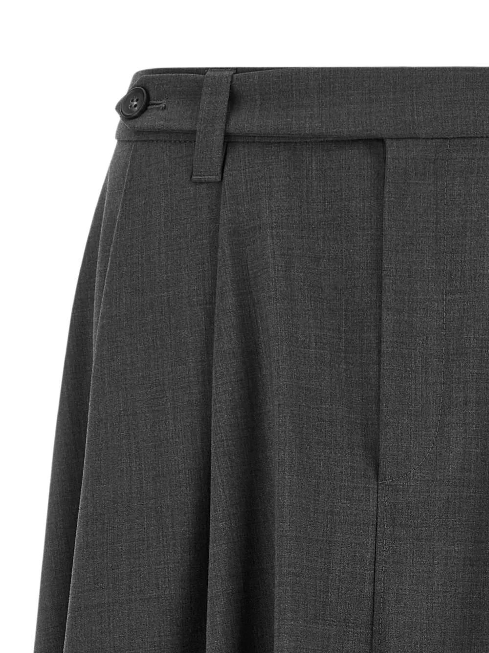 Brunello Cucinelli Flared midi-rok met Monile-detail Grijs