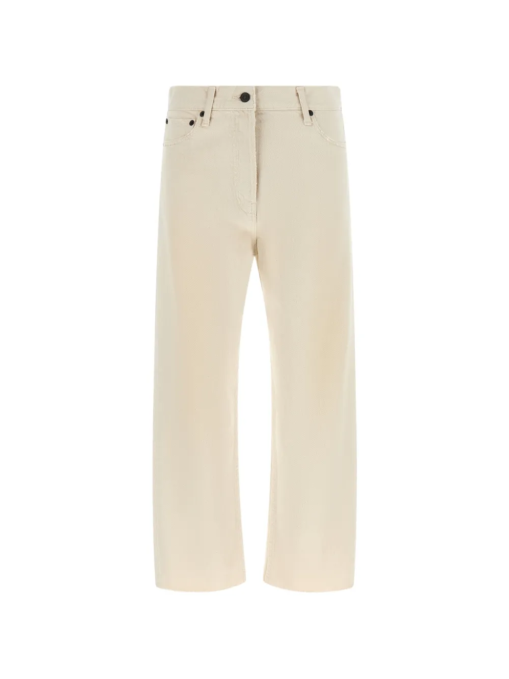 The Row Fortino raw-cut straight-leg jeans - Toni neutri