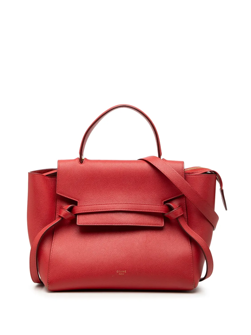 Celine Pre-Owned 2016 Micro Grained Calfskin Belt Bag satchel - Red