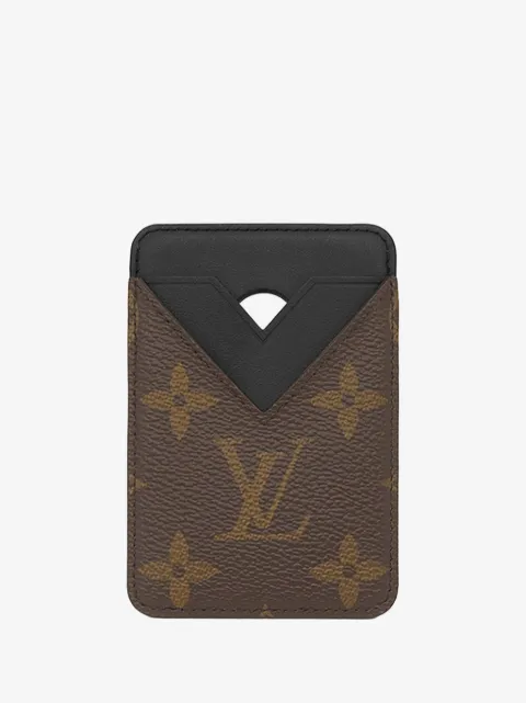 Louis Vuitton Pre-Owned 2024 Monogram Macassar Magnetic card holder