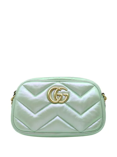 Gucci Pre-Owned 2016-2026 Small GG Marmont Matelasse Iridescent Nappa crossbody bag