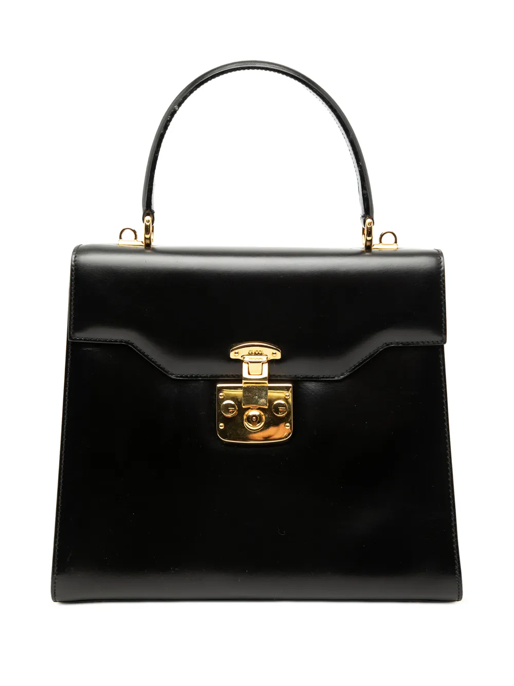 Gucci Pre-Owned 20th Century Smooth Calfskin Lady Lock satchel - Nero
