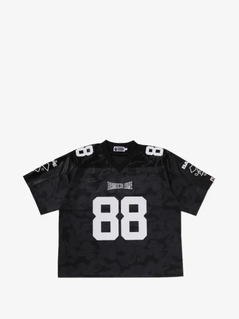 A BATHING APE® camouflage-print logo-print T-shirt