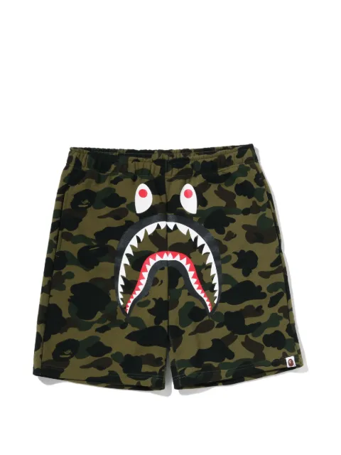 A BATHING APE® Shark camouflage-print shorts