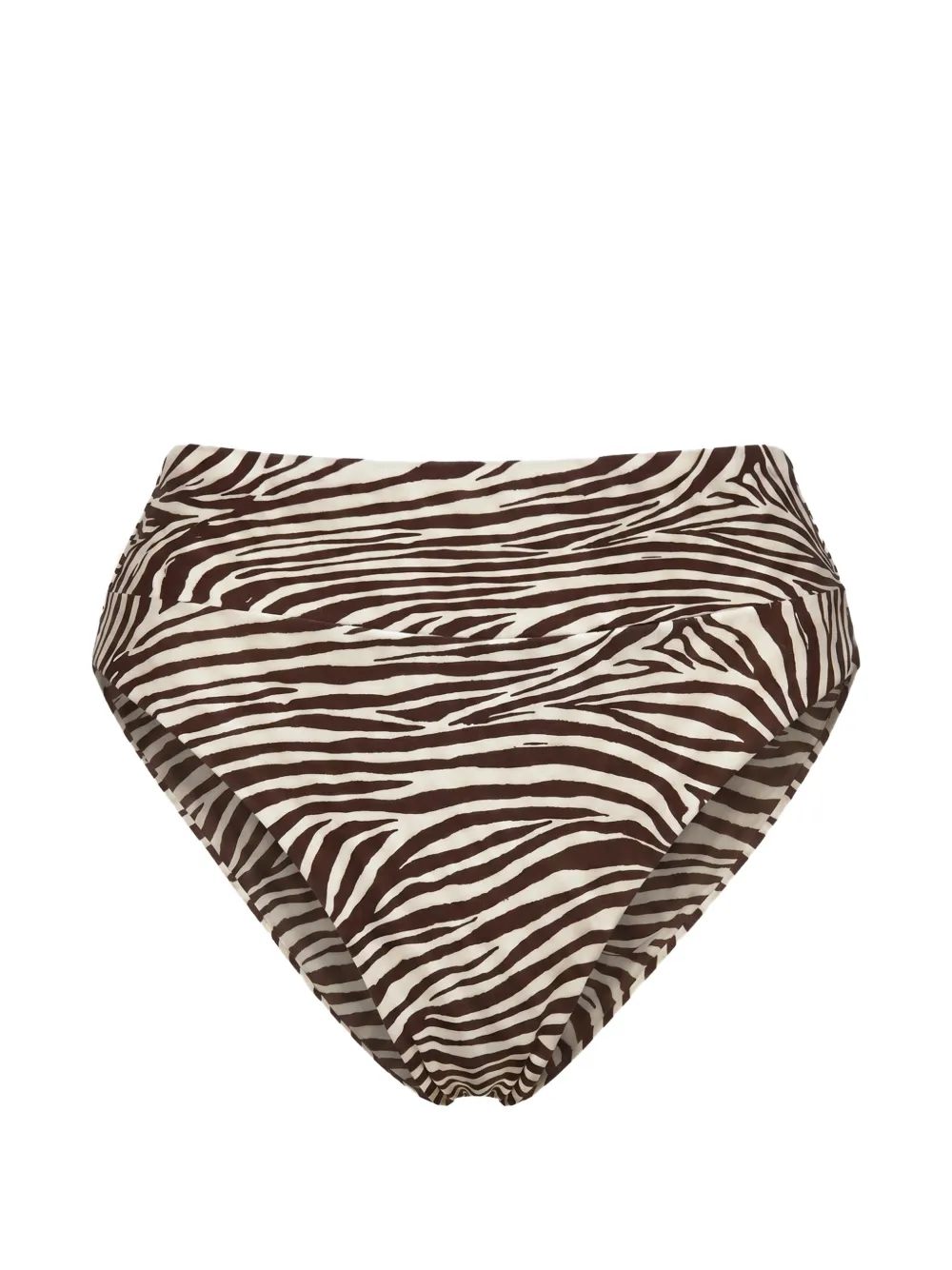 Nicholas Nerea high-waist bottoms - graphic zebra - Marrone