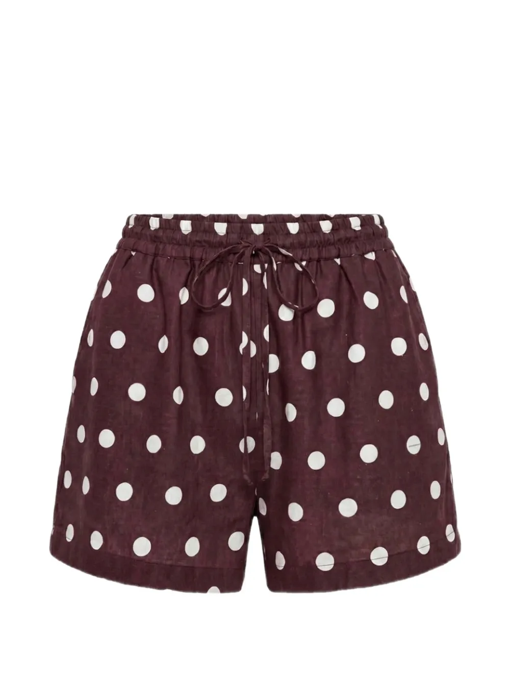 Nicholas Adelaide shorts espresso ivory polka-dot - Marrone