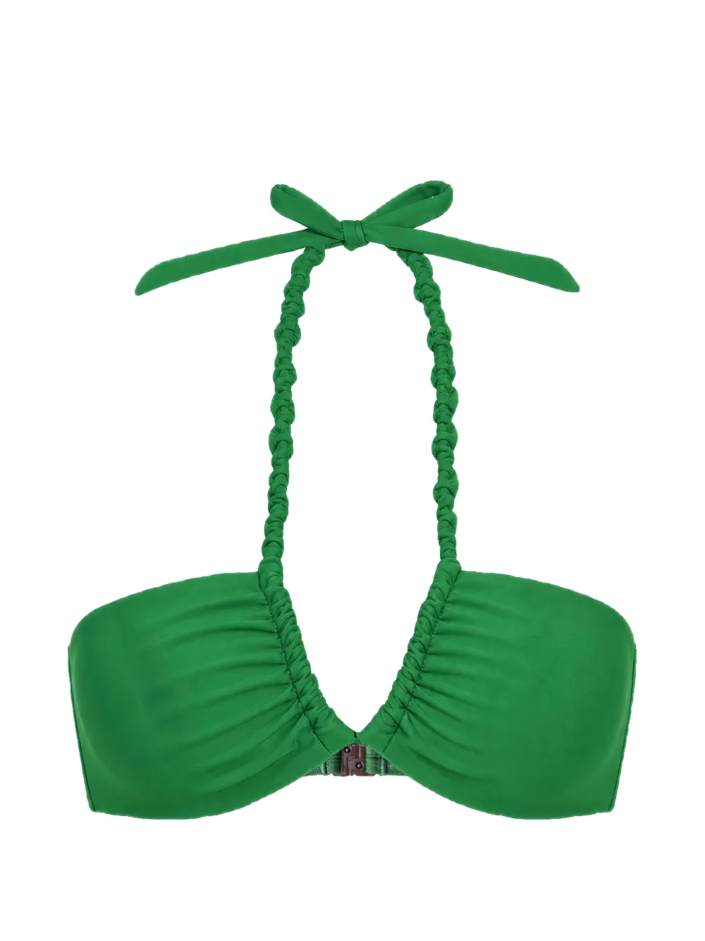 Nicholas Ondine macramé bikini top - leaf - Verde