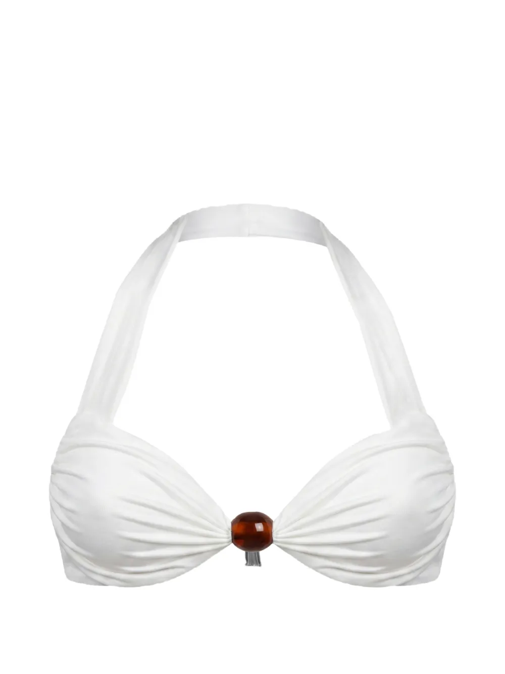 Nicholas Sirena halter bikini top - ivory - Weiß