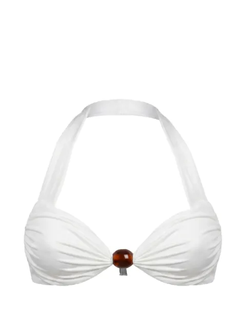 Nicholas Sirena halter bikini top - ivory