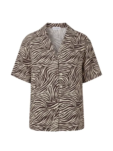 Nicholas Sonora shirt graphic zebra