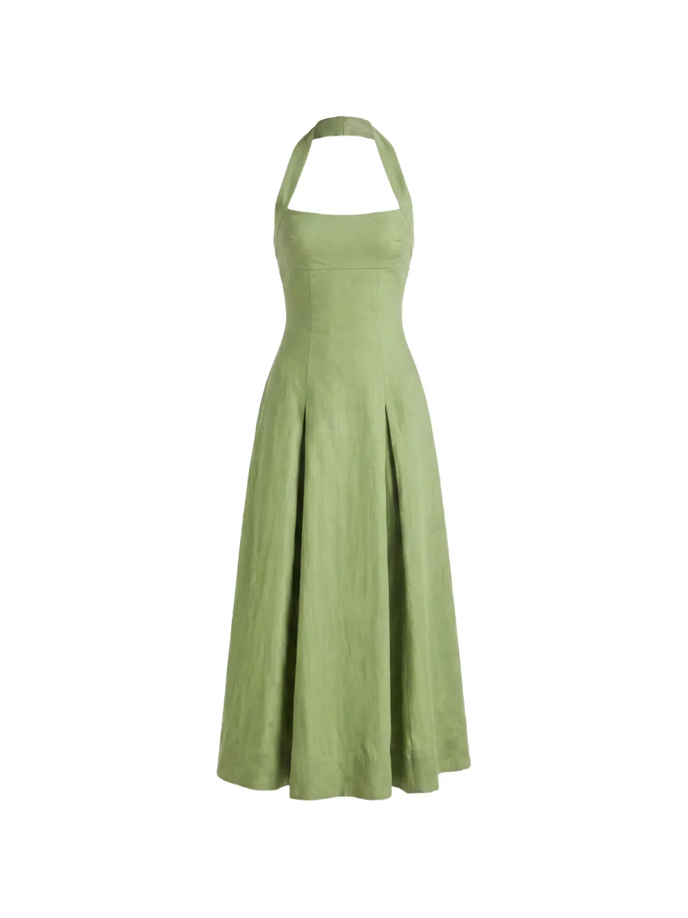 Nicholas Elizabeth halterneck midi dress - Verde