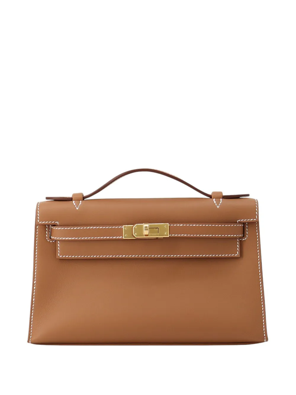 Hermès Pre-Owned 2026 Swift Kelly Pochette 22 handbag - Braun