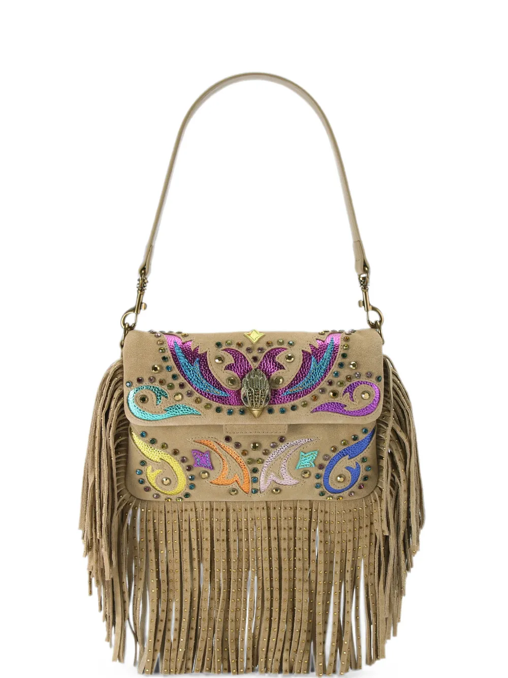 Kurt Geiger London Oxford fringe shoulder bag - Neutrals