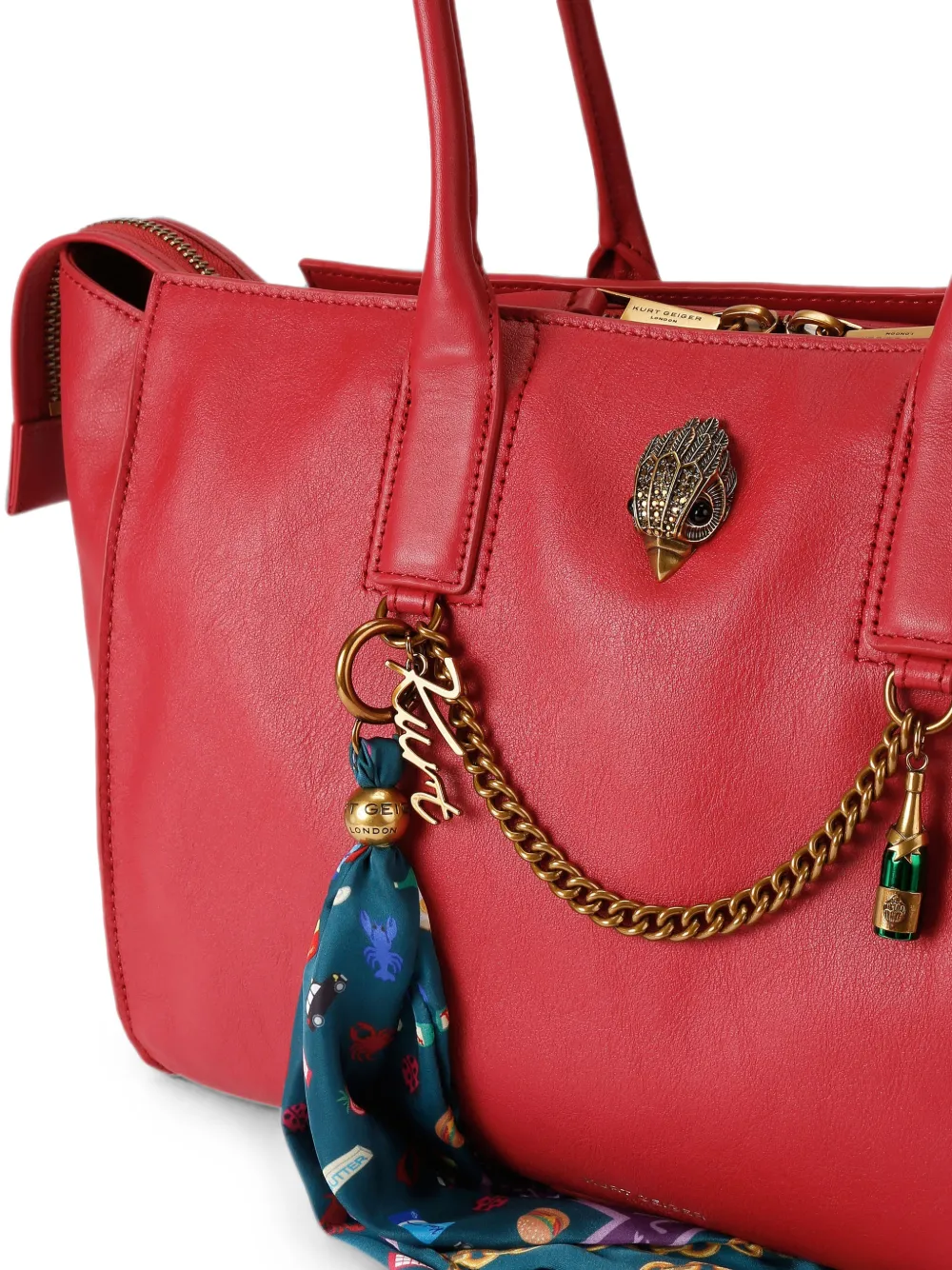Kurt Geiger London Sloane shopper Rood